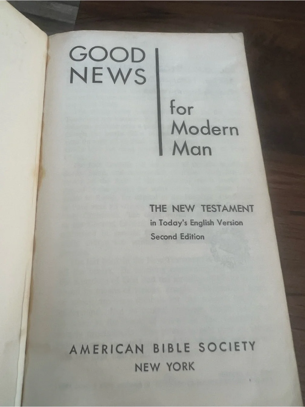 American Bible Society Good News for Modern Man HC 2nd Ed Illustrated # 506 1966
